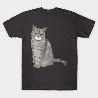 Grey Cat T-Shirt